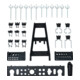 Assortiment de porte-outils 30 pièces pour armoire à outils-1