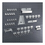 Assortiment de porte-outils BOTT 40-pcs. galvanisé p. panneaux perforés