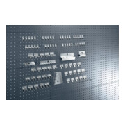 Assortiment de porte-outils BOTT 80 pcs. pour panneaux perforés