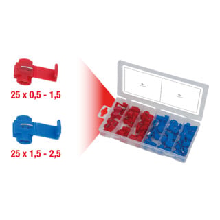 Assortiment de raccords de dérivation, 50 pcs.