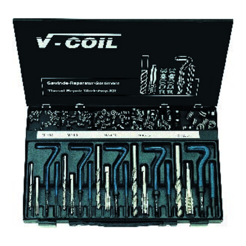 Assortiment de réparation des filets DIN 8140 M5-M12 acier inoxydable 1,5xD V-CO