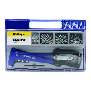 Assortiment de rivets POP Nietboy 135 pces Pince NTS et rivet POP D.4 mm en mall