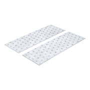 Assortiment de tôles d’acier perforées BGS Do it yourself, 300 x 100 x 2 mm, 2 pièces-1