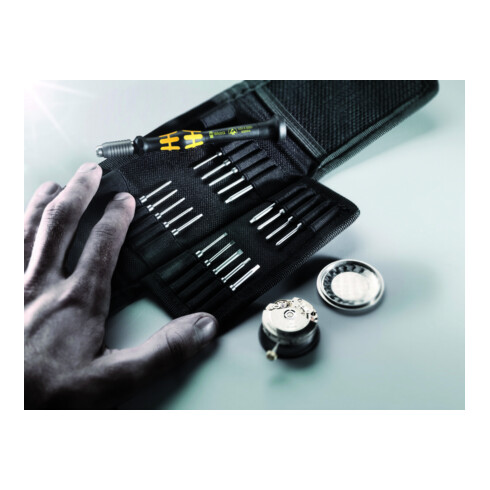 Assortiment de tournevis pour micro-électronique WERA en trousse, ESD 20