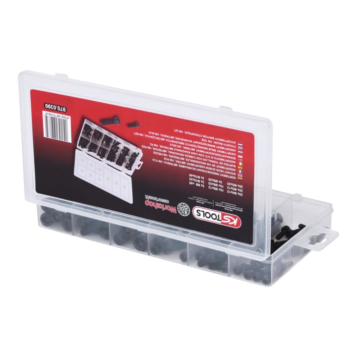Assortiment de vis 6 pans métriques KS Tools, 106 pcs.