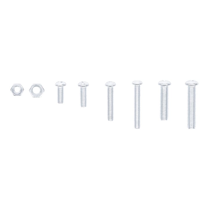 Assortiment de vis et écrous métriques M4 / M5 125 pièces BGS Do it yourself