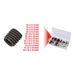 Assortiment de vis sans tête, 160 pcs.