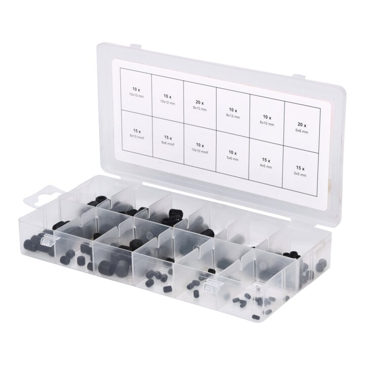 Assortiment de vis sans tête, 160 pcs.