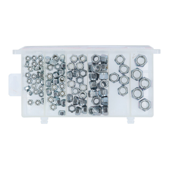 Assortiment d'écrous autoblocants UNF, 100 pcs.