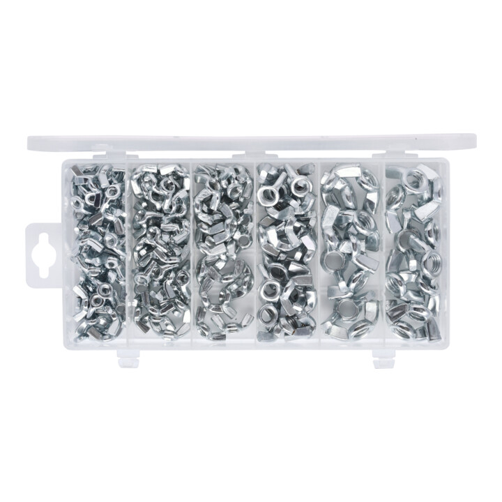 Assortiment d'écrous papillon, 150 pcs.
