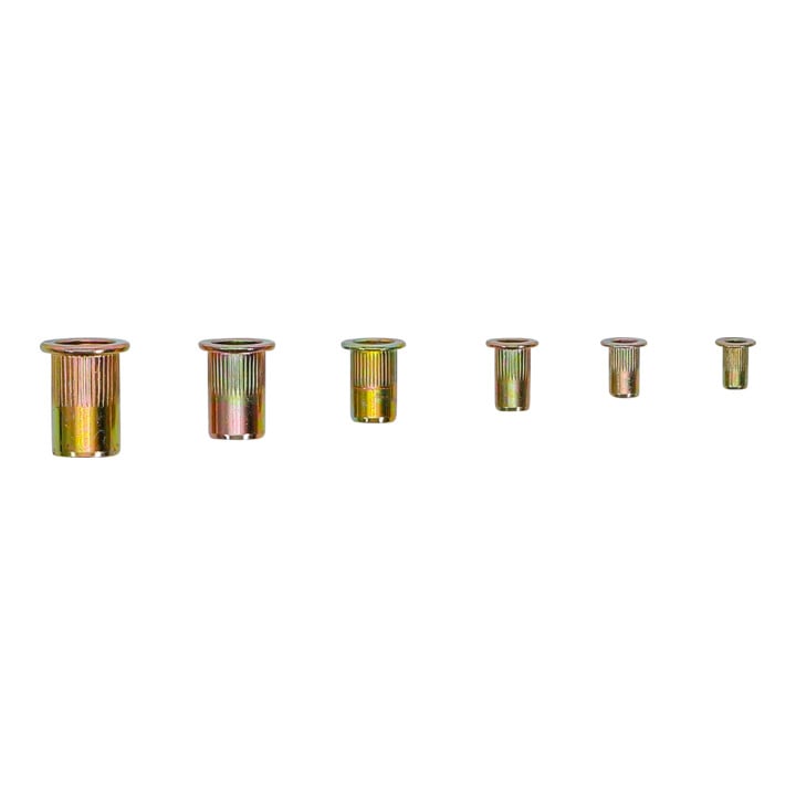 Assortiment d’écrous rivets acier galvanisé 150 pièces BGS