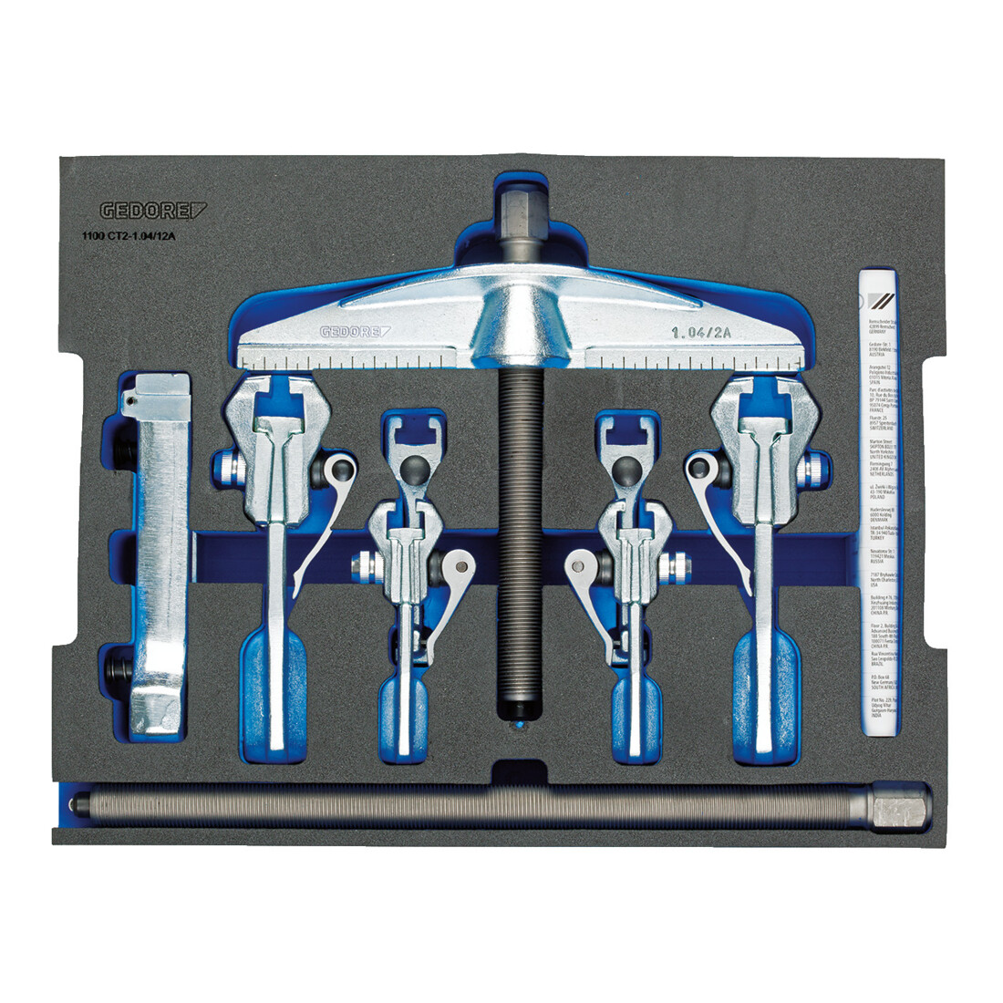 Assortiment d'extracteurs Gedore intérieur/extérieur, en module 2/2 L-BOXX 136