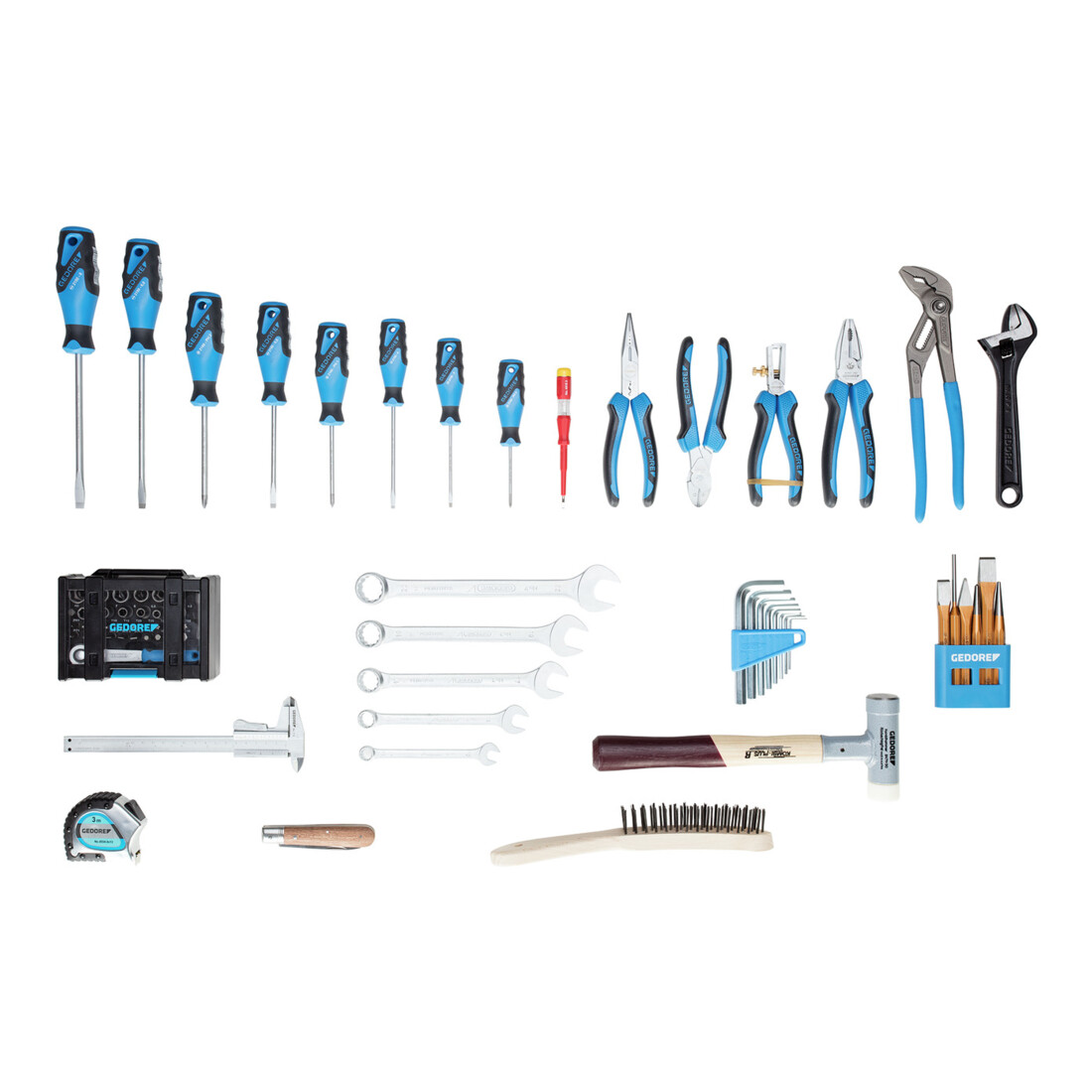 Assortiment d'outils Gedore BASIC en coffret, 74 pièces