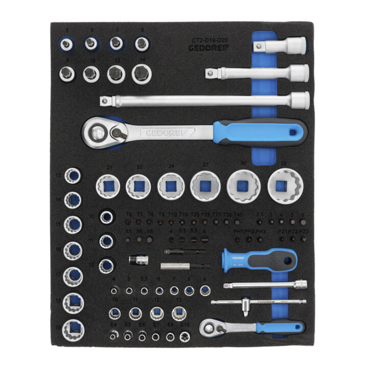 Assortiment d'outils Gedore en modules d'outils de contrôle 190 pcs