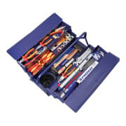 Assortiment d'outils pour électricien iqs dans mallette en plastique, 66 pièces