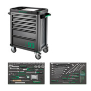 Assortiment d'outils Stahlwille avec chariot à outils Nombre de tiroirs 6 gris anthracite, RAL 7016 111 pcs.-1