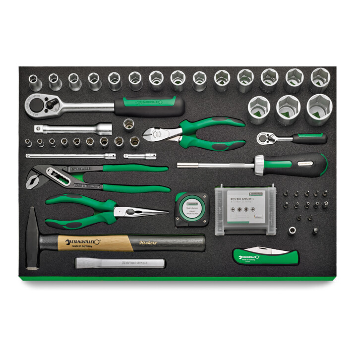 Assortiment d'outils Stahlwille avec chariot à outils Nombre de tiroirs 6 gris anthracite, RAL 7016 111 pcs.