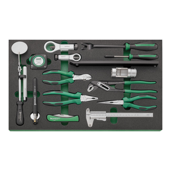 Assortiment d'outils Stahlwille avec chariot à outils Nombre de tiroirs 6 gris anthracite, RAL 7016 168 pcs.