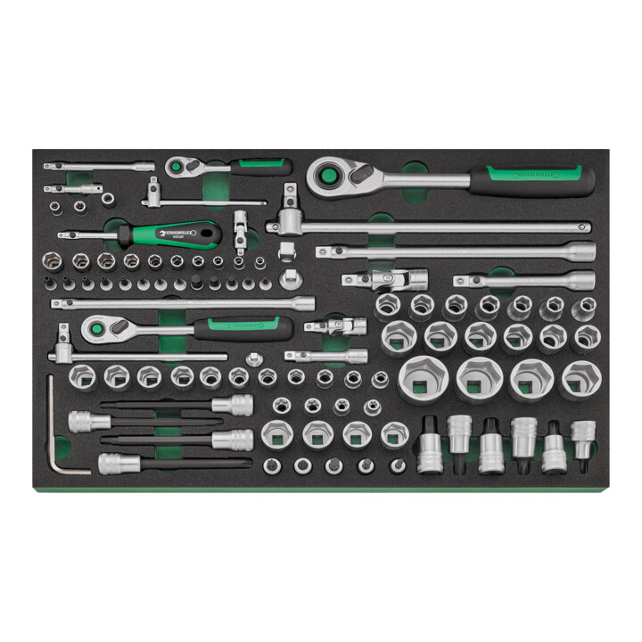 Assortiment d'outils Stahlwille avec chariot à outils Nombre de tiroirs 6 gris anthracite, RAL 7016 168 pcs.