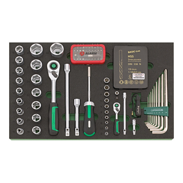 Assortiment d'outils Stahlwille avec chariot à outils Nombre de tiroirs 6 gris anthracite, RAL 7016 87 pcs.
