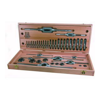 Assortiment tarauds + filières UNC HSS 44 pièces