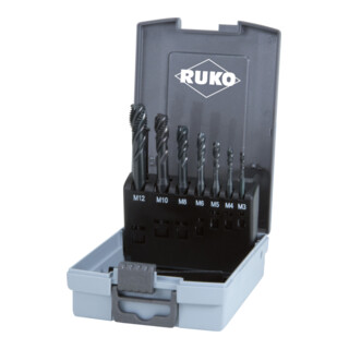 Assortiment tarauds machine HSS Co 5 VAP forme C 35° 7 pièces
