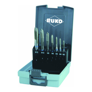 Assortiment tarauds machine HSS forme B 7 pièces
