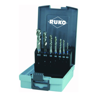 Assortiment tarauds machine HSS forme C 35° 7 pièces