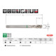 Assortiment tarauds machine HSS forme C 35° 7 pièces