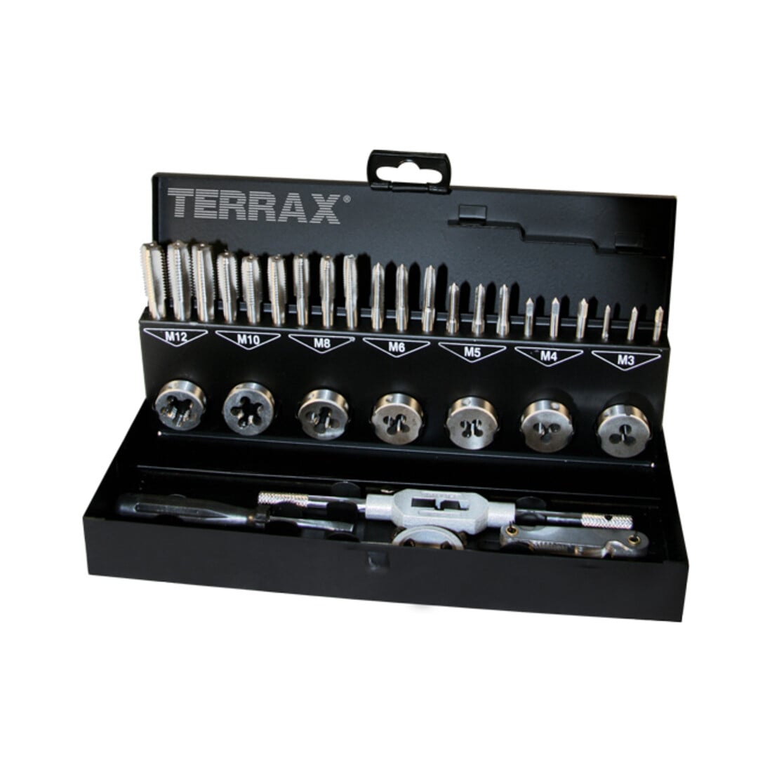 Assortiment tarauds main + filières RUKO 31 pcs HSS