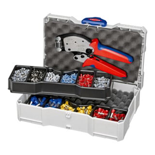 Assortiments de sertissage, Pour les embouts de câbles avec colliers en plastique Knipex
