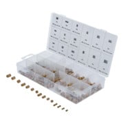 Assortiments d’écrous autobloquants laiton BGS, 330 pièces