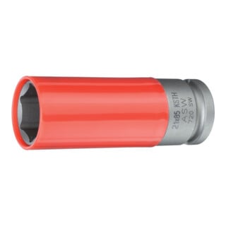 ASW Kraft-Steckschlüsseleinsatz mit Kunststoff-Hülse 1/2" 21x85mm