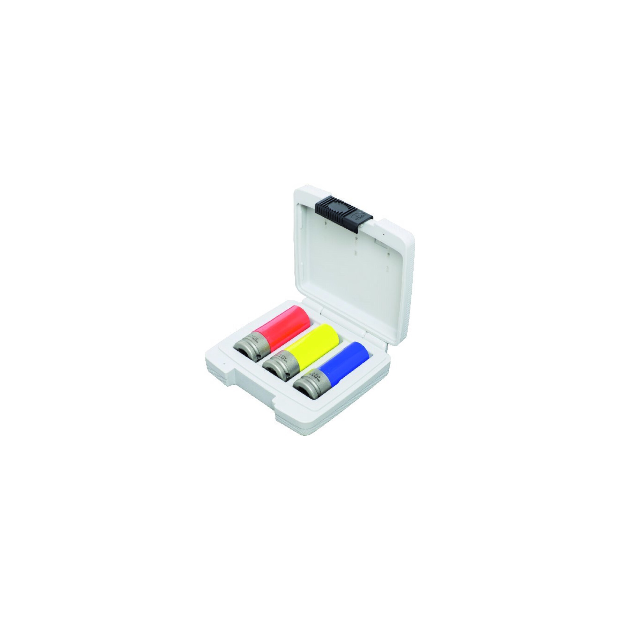 ASW Kraft-Steckschlüsseleinsatz- Satz mit Kunststoff-Hülse 1/2" 3-teilig