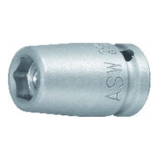 ASW Kraftschraubereinsatz 1/4 Zoll SW 13 mm 6-KT. L. 23 mm mit Magnet