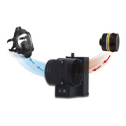 Atemhilfe AIRMATIC f.Voll-/Halbmasken u.Atemfilter m.Rundgewindeanschluss