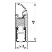Athmer Absenkdichtung Schall-Ex® Applic A Ausl.1-s.L.930mm Aluminium silber-3