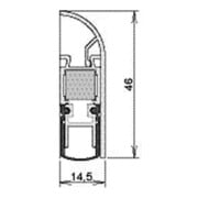 Athmer Joint d’étanchéité Absenkdichtung Schall-Ex® Applic A sortie 1-s.L.1055mm aluminium blanc-3