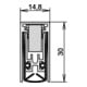 Athmer OHG Schall-Ex joint de porte L-15/30 WS No.1-880 déclenchement Aluminium 1 face-1