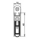 Athmer Türdichtung Kältefeind Allround Nr. 1-689 Ausl.1-s.L.1083mm Aluminium silberf.