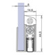 Athmer Türdichtung Schall-Ex® GS-8 Nr. 1-407 Ausl.1-s.L.1083mm Aluminium silberf.-1