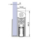 Athmer Türdichtung Schall-Ex® GS-8 Nr. 1-407 Ausl.1-s.L.1083mm Aluminium silberf.-1