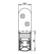 Athmer Türdichtung Schall-Ex® Ultra WS Nr. 1-290 Ausl.2-s.L.833mm Aluminium silberf.-1