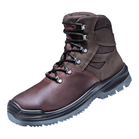 Atlas Scarpa di sicurezza alta alla caviglia XR 585 XP marrone ESD HI S3, larghezza 10 taglia 42