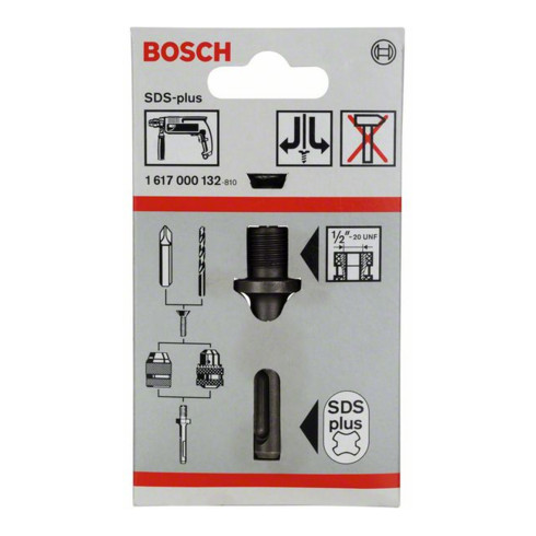 Bosch Attacco SDS plus per mandrino da trapano 1/2"-20 UNF
