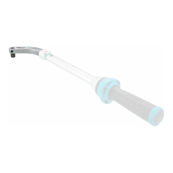 Attache mâle pour les charnières de porte Hazet, porte-embouts (bits) courbé, jeu 2597-2/5, carré femelle 9 x 12 mm, hexagone creux 8 mm (5/16 pouce), profil TX intérieur, profil denture multiple intérieur XZN, T45, M8, M10 ...
