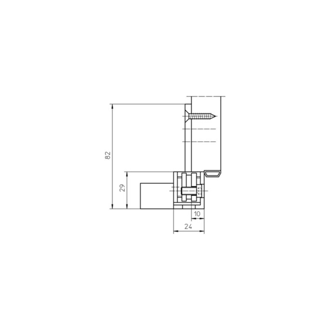 Aufnahmeelement Variant® VX 7501 STA verz.rd SIMONSWERK