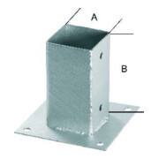 Aufschraubhülse tzn 101 vierkant