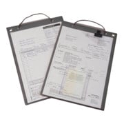 Auftragstasche m.Klettverschluss u.2 Fächer DIN A4 schwarz VE=10 St.