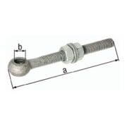 Augenschraube M12 L.120mm 12mm verz. GAH-1